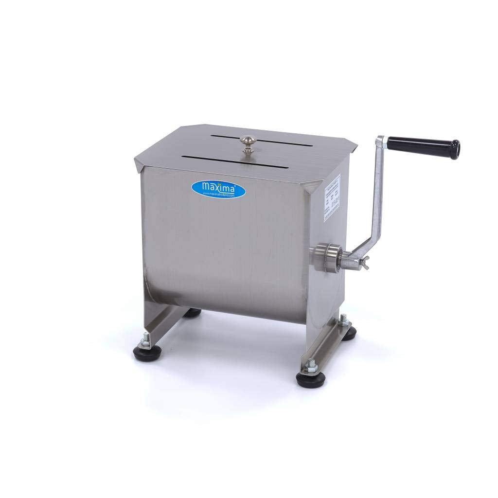 Maxima Mixer, 7,5 kg, 10 l, Silber/Schwarz, Gastro Fleisch - - Fleisch - Einzelachse - Manuall