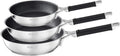 RÖSLE Pfannensets, 28 cm, Silber/Schwarz, Silence® Pro Pfannen-Set 3tlg. 20, 24 &