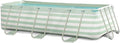 Swim Essentials Stahlrahmenpool, 400x200x100 cm, Grün/Weiß, Gestreift Aufstellpool