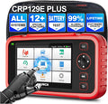 LAUNCH OBD-II Diagnosewerkzeuge, Rot/Schwarz, OBD2 Diagnosegerät Auto CRP129e Plus, Auslesegerät mit Alle System