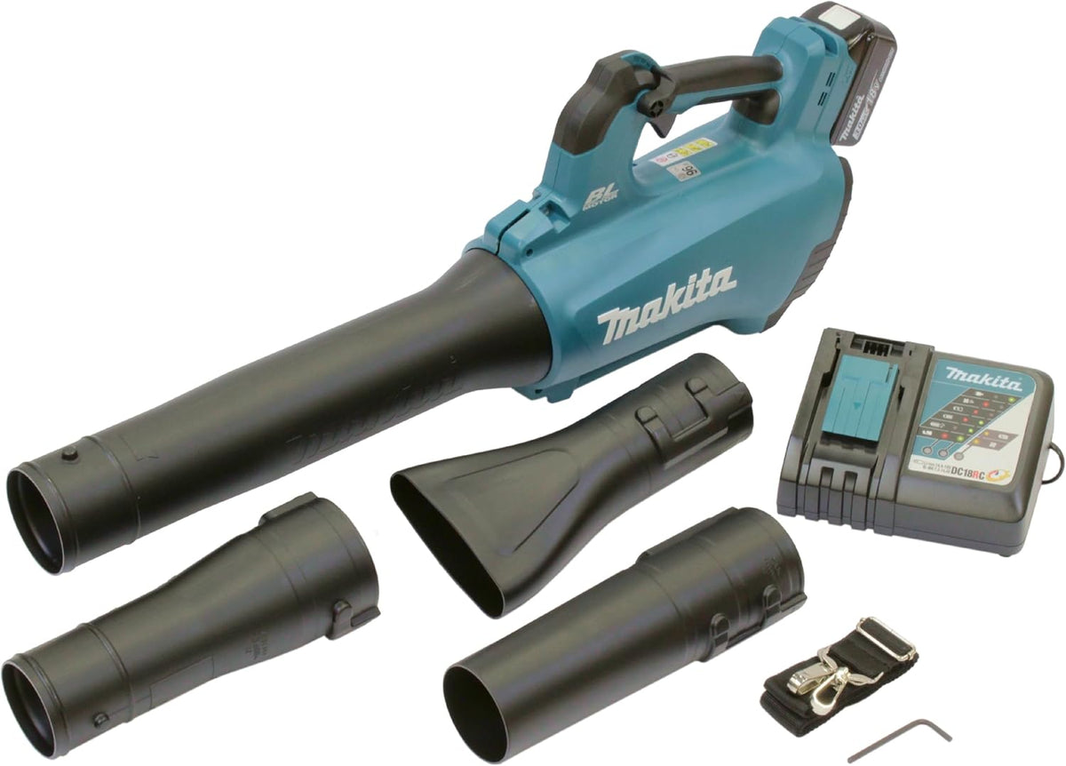 ## Akku-Laubbläser und -sauger DUB363ZV für 2x 18 V Solo Elektrowerkzeug, 3,0 Ah, 18 V, Schwarz/Blau