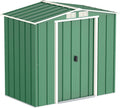 Gerätehaus Duramax, 2.17 m, Grün/Weiß, ECO 6 x 4 ( ²) Metall, feuerverzinktes Metall - Geräteschuppen, verstärkte Dachkonstruktion