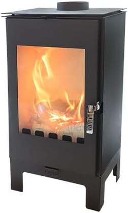 Nana IF Kaminofen, 7.5 kW, Schwarz, Verso Ina L: Leistungsstarker Holzofen, für effizientes Heizen, robust und stilvoll