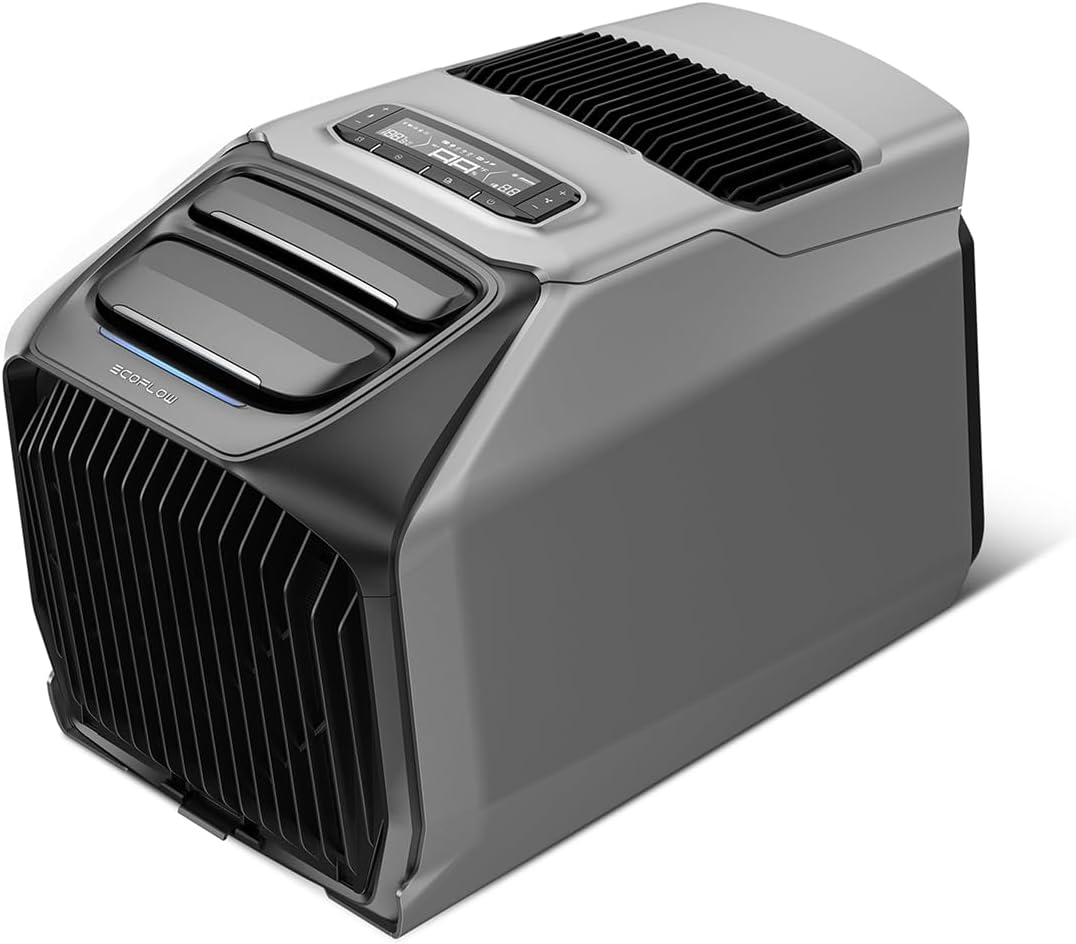 EF ECOFLOW Mobiles Klimagerät, 1800 W, 2000 W, 1000 W, Schwarz/Grau, WAVE 3 Tragbare Klimaanlage, /6100 BTU Kühlen