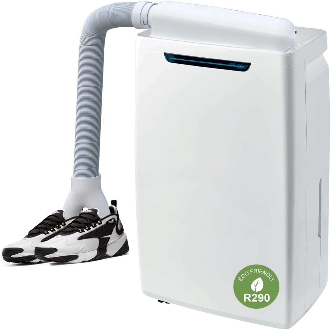 Emerio Luftentfeuchter, 25 L, 50m, Weiß, + Schuhtrockner Funktion, /Tag, Auto-Stopp wenn voll, Raumgröße bis zu ²