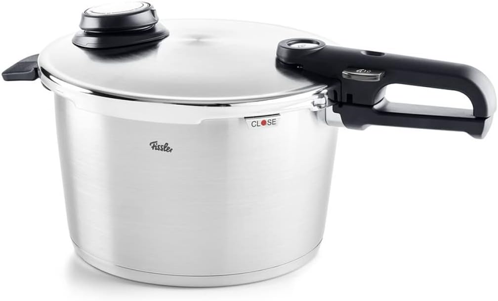 Fissler Vitavit Premium/Schnellkochtopf (2,5 L, Ø 18 cm) Edelstahl-Dampfkochtopf,4-Garstufen, inkl. Einsatz - Made in Germany, Induktion