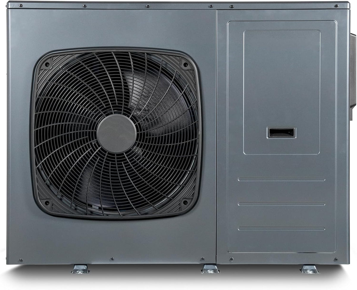SMETA Warmwasser-Wärmepumpe, 10 kW, Grau/Schwarz, Monoblock Luft Wärmepumpe Warmwasser R290, Einphasig, 3-in-1 Heizung