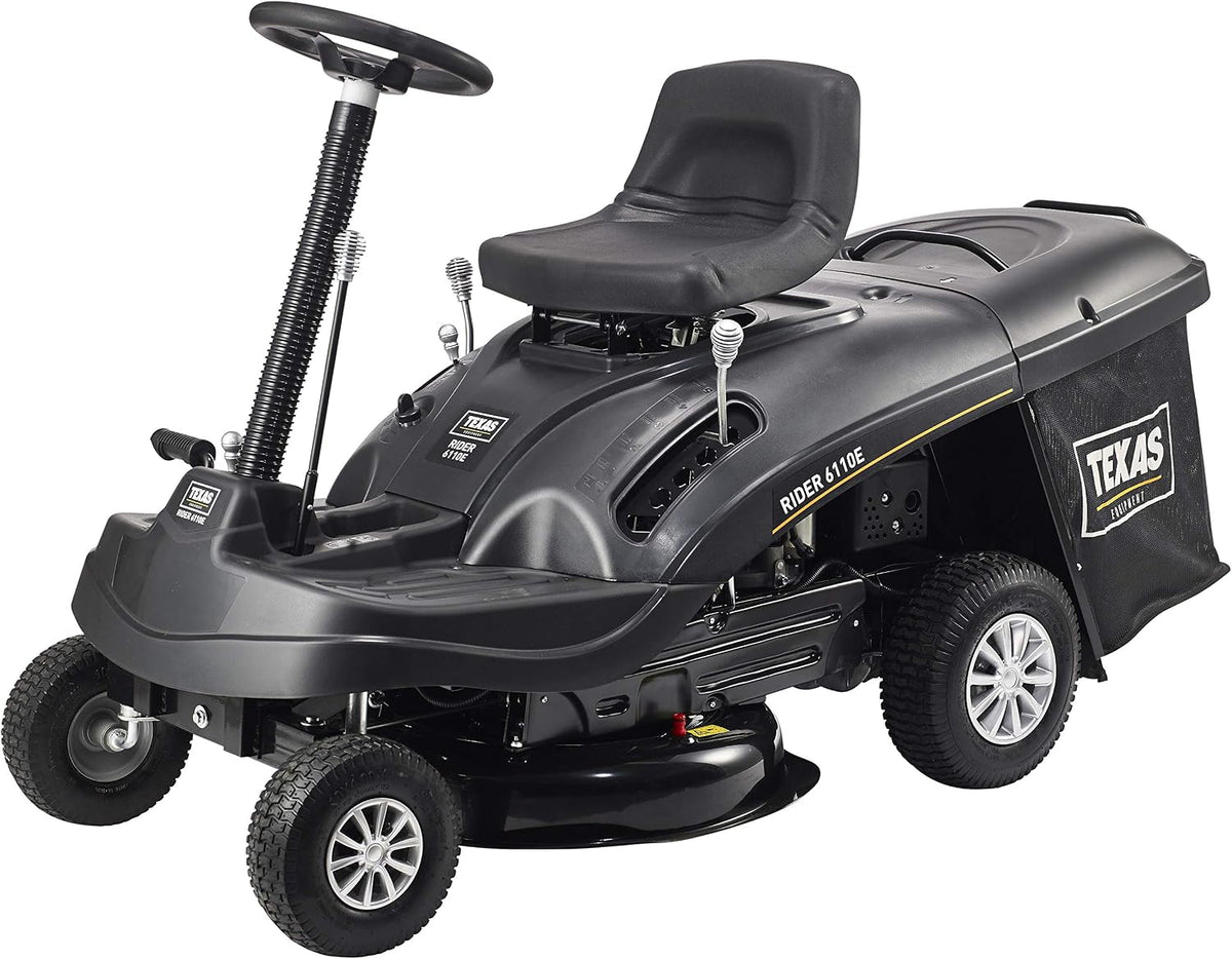 Texas Rasenmäher, 61 cm, Schwarz, Aufsitzmäher Rasen Traktor Traktor Aufsitz Rasentraktor, 196 CCM³, 5 PS, E-Start