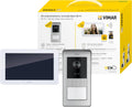 VIMAR Monitor, Weiß/Silber, K42955 Videosprechenalagen-Set enthält, 1-Taste RFID-Klingeltableau mit Regenschutz