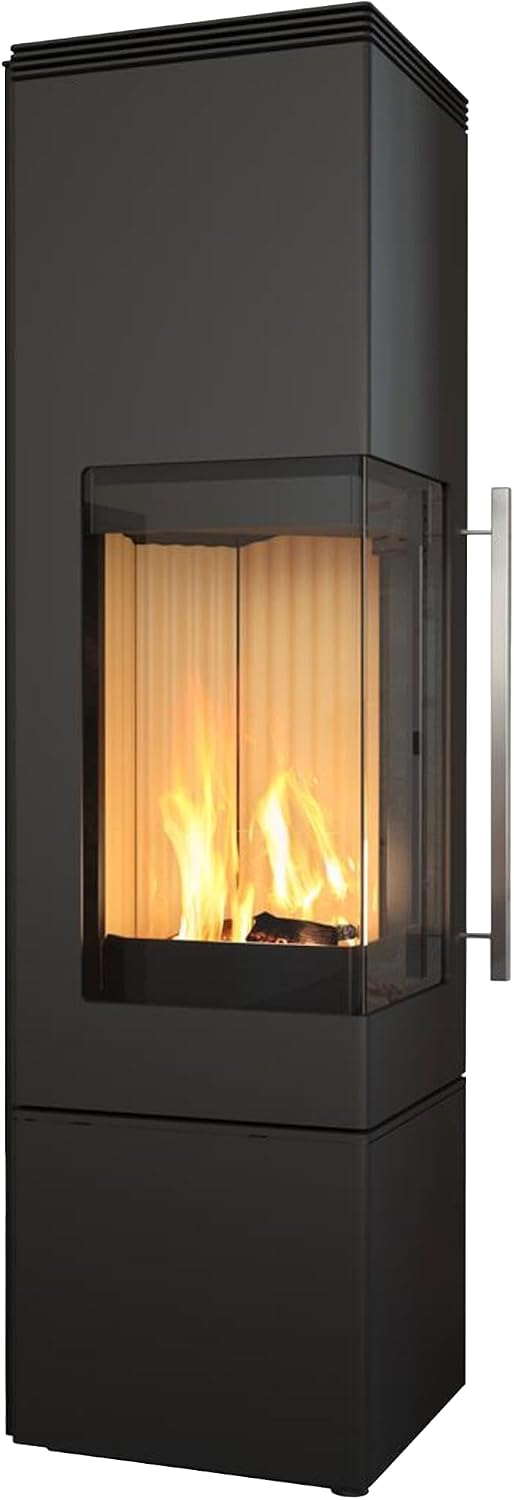 HARK Kaminofen, 6 kW, Schwarz, 165 ECOplus - Korpus: graphit
