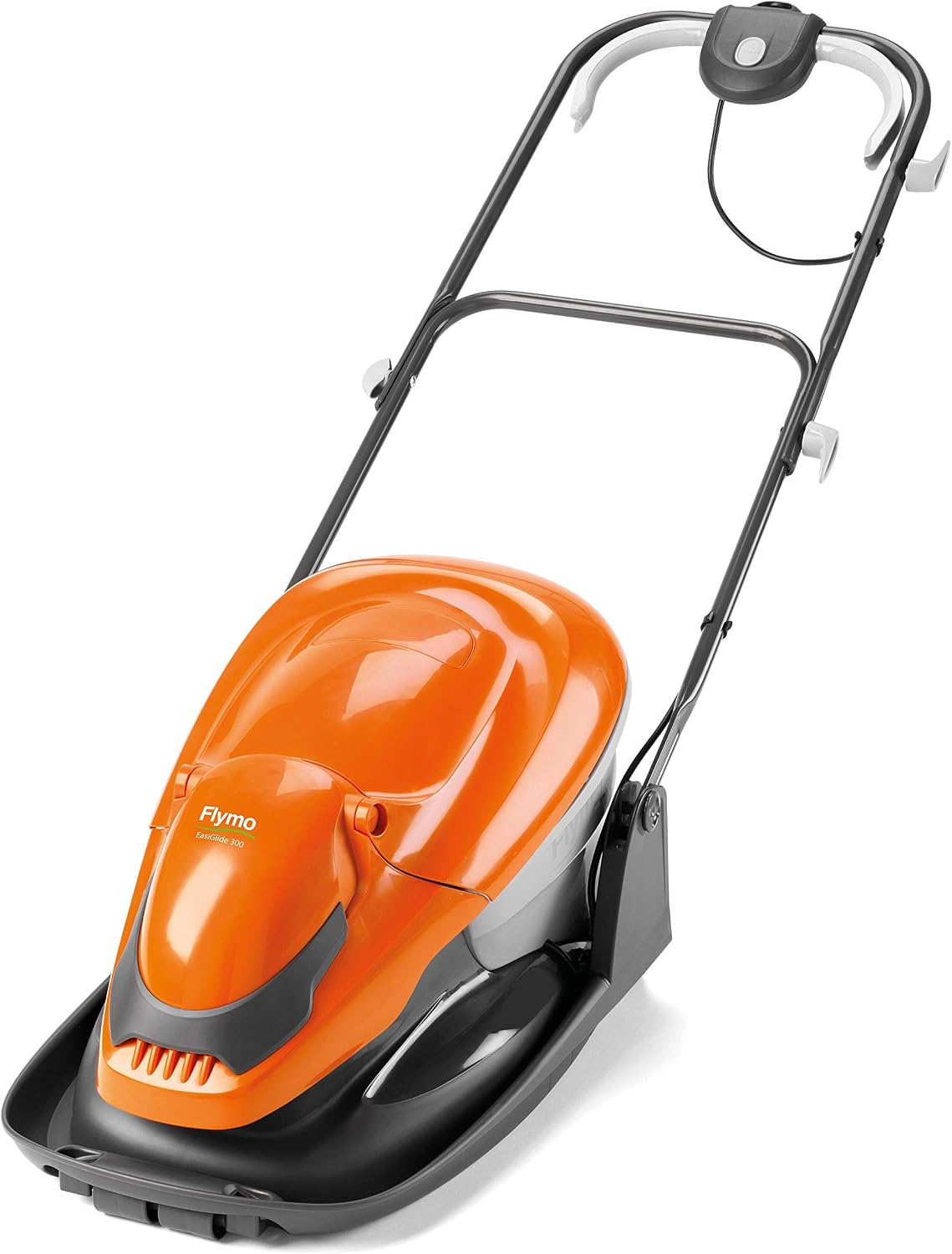 Flymo Rasenmäher, 20 Liter, 1700 W, 30 cm, 10 m, Orange/Grau, EasiGlide 300 Hover Collect, Motor, Schnittbreite