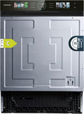 Cecotec Geschirrspüler, 60 cm, 1850 W, Silber/Schwarz, Teilintegrierte Spülmaschine Bolero Aguazero 6620 S-BI C