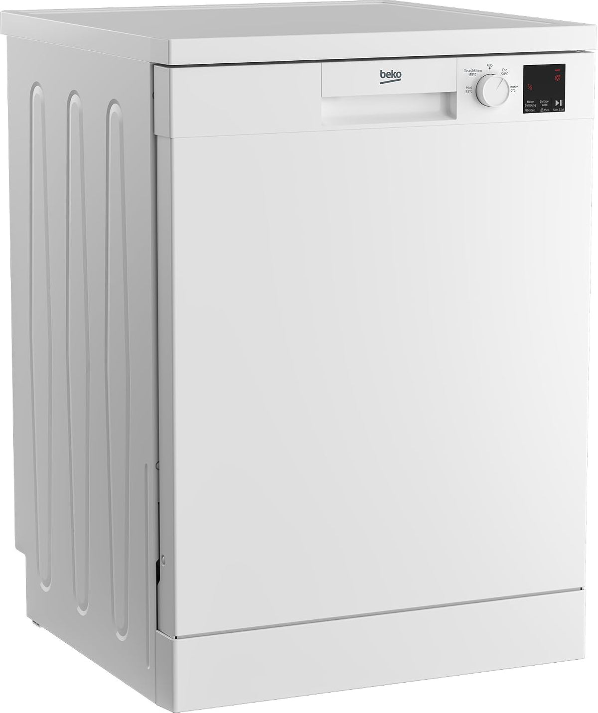 Beko Geschirrspüler, 60 cm, Weiß, DFN04321 W b100 freistehend, 13 Maßgedecke, unterbaufähig, Halbe Beladung, Zeitvorwahl