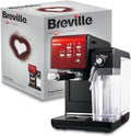 Breville Milchaufschäumer, Rot/Schwarz, Prima Latte II Espresso, Latte- und Cappuccino-Maschine, 15-bar-Profipumpe