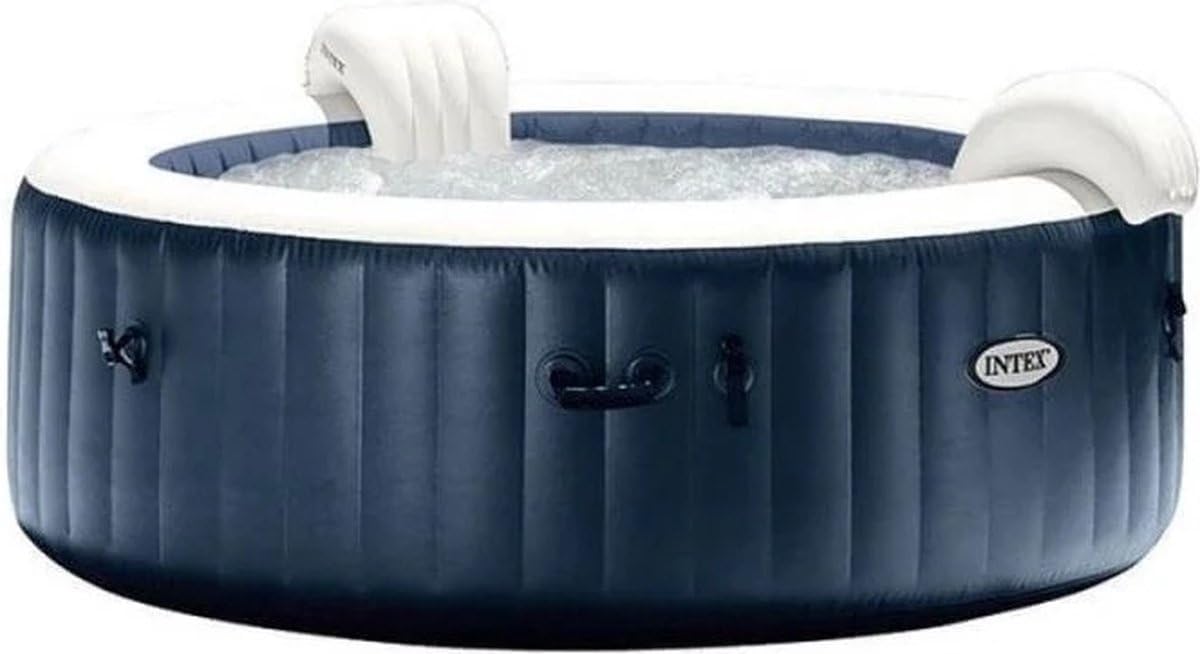 Intex Aufblasbare Pools, 216 x 71 cm, blau/weiß, PureSpa Bubble Massage Set, 28432