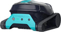 Dolphin Poolroboter, 10m, Schwarz/Blau, Liberty 400 Poolreiniger Akku mit 2.5h Aufladen, Boden, Wand und Wasserlinie für Einbaupools bis