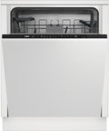Beko Geschirrspüler, 60 cm, Weiß, BDIT16430 XL-Einbau- vollintegriert, für 14 Maßgedecke, 3 Spülebenen, 5 Temperaturen
