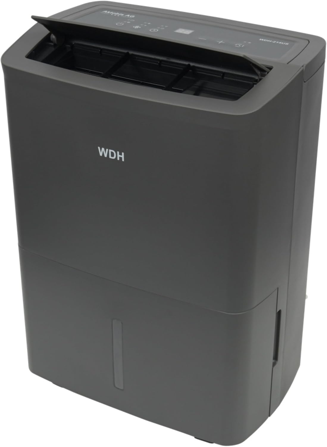 WDH Luftentfeuchter, 16 L, Grau, Aktobis -214US sehr leise (bis /T + Digital + WLAN)