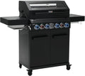 TAINO Gasgrill, Schwarz, PLATINUM YAMARA DARK 4+2 Stahl 4 Brenner Keramik