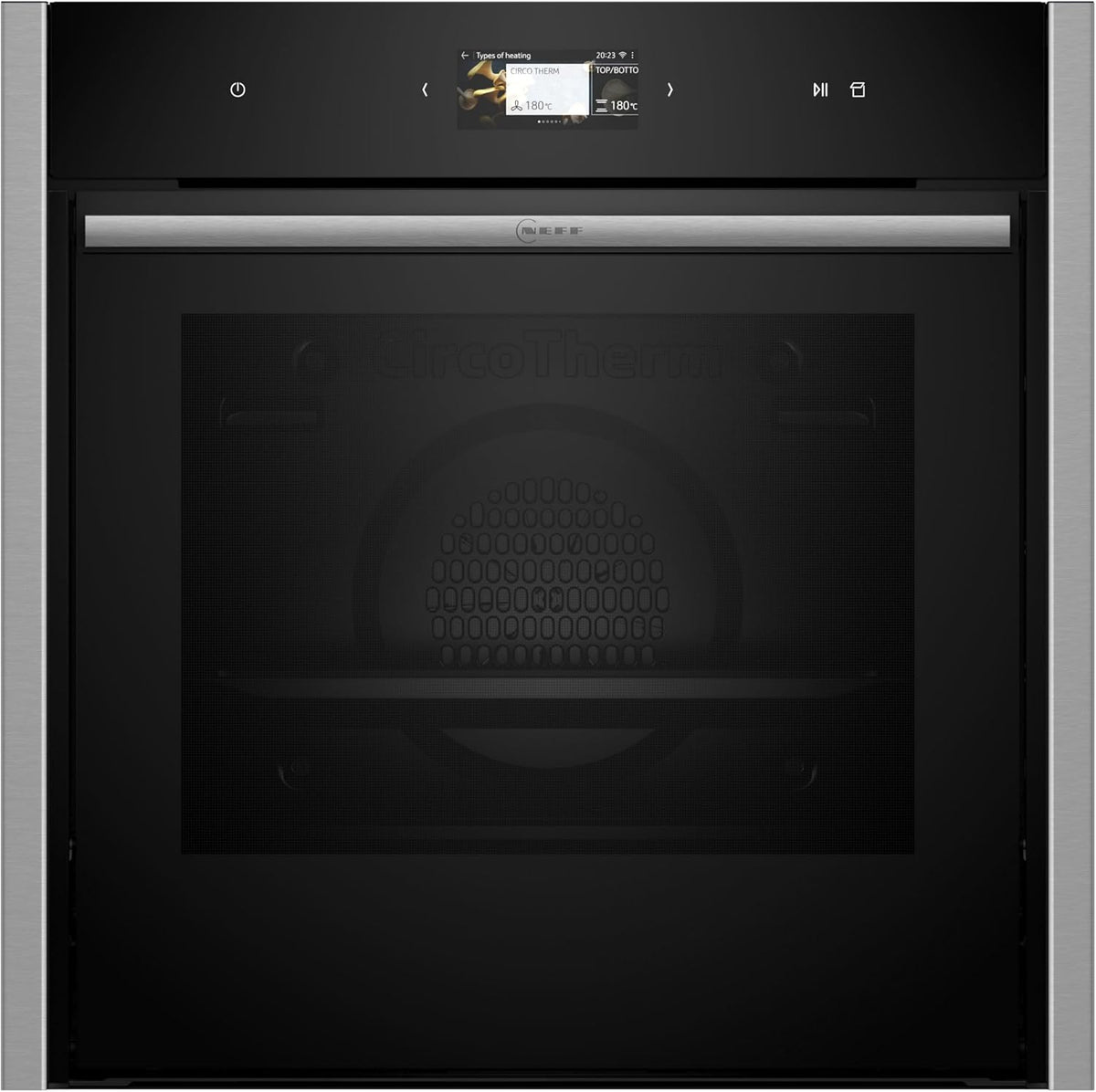 Neff Backofen, 60 x 60 cm, Schwarz/Edelstahl, B64VS71N0, N 90, Einbau-, Made in Germany, Integrierbarer, Slide&Hide