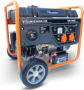 KnappWulf Powerstation, 3000 W, 15 L, Schwarz/Orange, Generator Stromerzeuger KW3400E Stromaggregat, 1x12 V