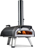 Ooni Pizzaofen, Schwarz/Silber, Karu 2 Multi-Brennstoff Tragbarer Outdoor Ofen, Kochen und Backen, Pizza in 60 Sekunden fertig