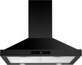 FIREGAS Dunstabzugshaube, 60 cm, 335 m, Schwarz, Edelstahl Wandhaube mit Touch-Steuerung LED Beleuchtung, 3 Stufen