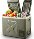 AAOBOSI Kompressor, 240 V, 40 L, 24 V, Olivgrün/Beige, Kühlbox : Elektrische Kühlbox Auto Dual Zone 12/ DC & 100