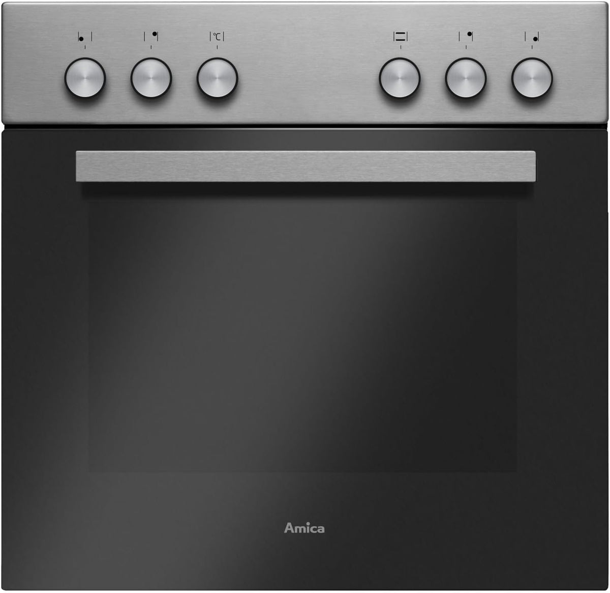 Amica Kochfeld, 62l, Schwarz/Silber, EHC 933 041 E/Herd-Set/Glaskeramik- /rahmenlos/Fine
