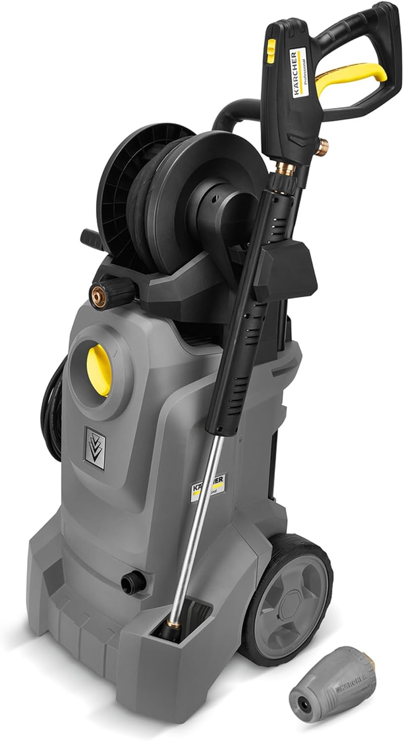 Karcher Hochdruckreiniger, 145 bar, 400 l, 19 kg, 8 m, Grau/Schwarz, Kärcher Professional Kaltwasser- HD 4/10 X Plus Classic