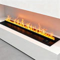 Cielintima Elektrokamin, 120 cm, Schwarz/Weiß, 3D-Wasserdampf-Kamin-Fernbedienung und App, 16 Millionen RGB-Farben