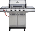 Charbroil Gasgrill, Silber/Schwarz, Char-Broil Advantage PRO S 4 Brenner, TRU-Infrared™, 900°C Sear-Brenner, Grillpfanne