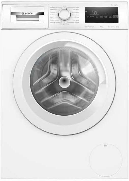 Bosch Waschmaschine, 9 kg, Weiß, WAN24209FR, Serie 4, Bullauge, 1200 U/m