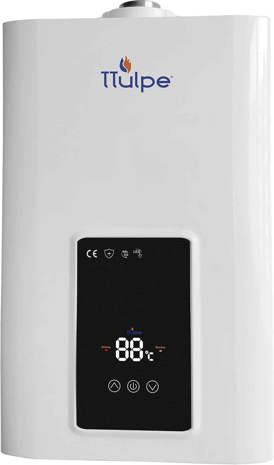 TTulpe Baumarkt,Klempnerarbeiten,Durchlauferhitzer & Ersatzteile, 26 KW (max), Weiß/Schwarz