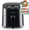 GOURMETmaxx Heissluftfritteuse, 1400 W, 4,5 L, Schwarz, Heißluftfritteuse, Airfryer mit 8 Programmen, Grillen oder Backen ohne Öl