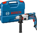 Bosch Professional Elektrowerkzeug, Blau/Rot/Schwarz/Silber, Schlagbohrmaschine GSB 24-2 (Leistung 1100 Watt, Max. Drehmoment: 40/14