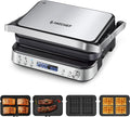 AMZCHEF Küche Haushalt & Wohnen,Elektrische Küchengeräte,Innengrills & Raclettes, 2000 W, Silber/Schwarz