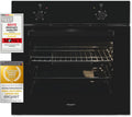 Exquisit Backofen, 59,0 l, 60 cm, Schwarz, Einbau EBE255-020, Energieeffizienzklasse A, Garraum, Einbau