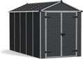 Gerätehaus Palram, 379x185x217 cm, Grau, Canopia Kunststoff Rubicon 6x12