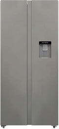 PKM Kühl-Gefrierkombination, 180 Liter, 450 L, 41 dB, Silber, SBS436NFWDIX, Side by Side Inox /2-türig mit Wasserspender/ 4 Sterne