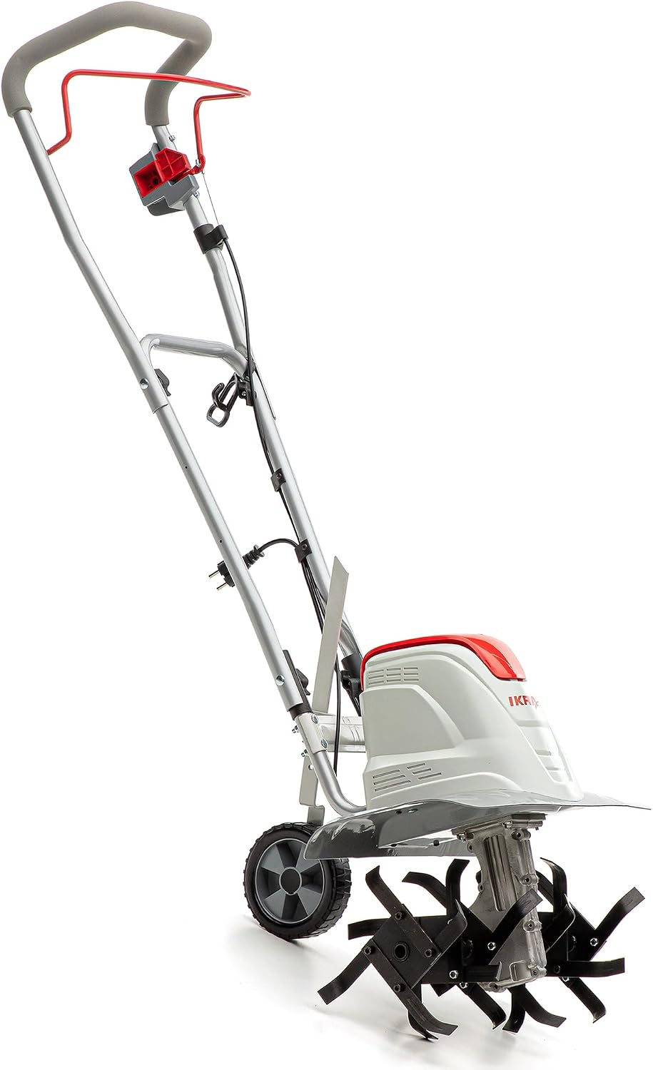 IKRA Kultivatoren & Pflüger, 1500 W, 45 cm, 23 cm, Grau/Rot, Elektro Bodenhacke FEM 1500, flexible Arbeitsbreite 17