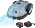 YARDCARE Mähroboter, 4,0 Ah, Grau/Schwarz/Rot, V100 ohne Begrenzungskabel, mit Vision-Navigation, Hindernisvermeidung(150 Arten)