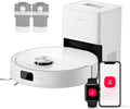 roborock Saugroboter, Weiß, Q10 S5+ Set mit Wischfunktion, 10.000 Pa HyperForce Saugkraft, Dual Anti-Tangle System