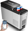AAOBOSI Kompressor, 230 V, 15 L, 24 V, Schwarz/Silber, Kühlbox bis 20°C, 12/ mit App Steuerun, Kühlbox Für Auto Camping