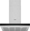 SIEMENS Dunstabzugshaube, 60 cm, Silber/Schwarz, LC67BHM50, Wandhaube, Lüfterleistung, Metall-Fettfilter, Edelstahl