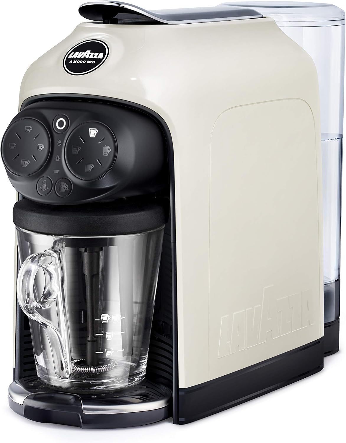 Lavazza Kaffeemaschine, 1500 W, 240 V, Cremeweiß, A Modo Mio Deséa Kapsel-, Kompatibel mit A Modo Mio Kapseln, Touch-Interface